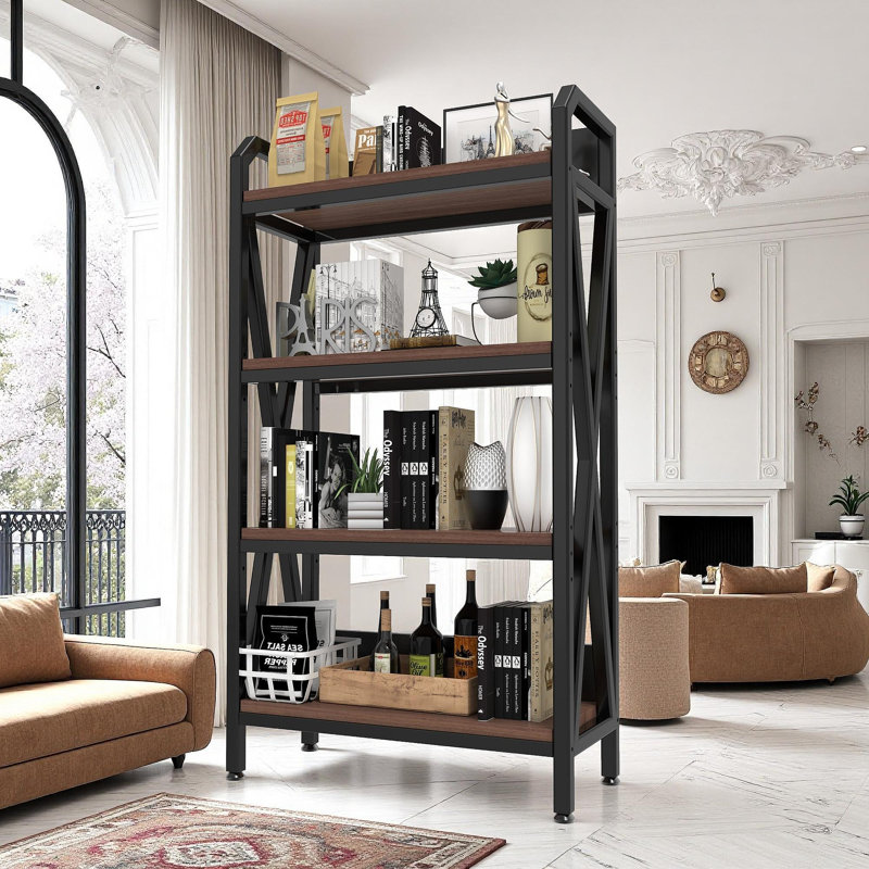 Tablettes de rangement à 4 niveaux 56,30 po Bakers Rack, H 56,3 po x l 33,5 po x P 15,8 po