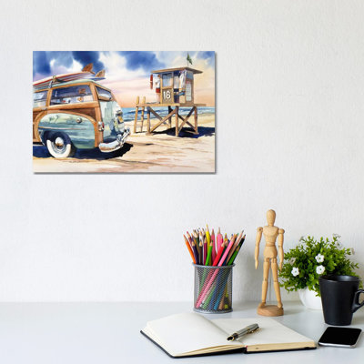 Surf Watch by Bill Drysdale - Wrapped Canvas Print