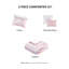 Édredon double / grand avec motif cachemire floral, 2 taies décoratives et coussins