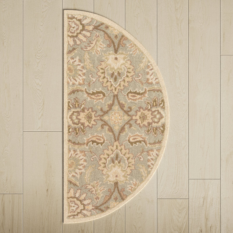 Arden Wool Floral Indoor Rug, Slice 2' x 4'