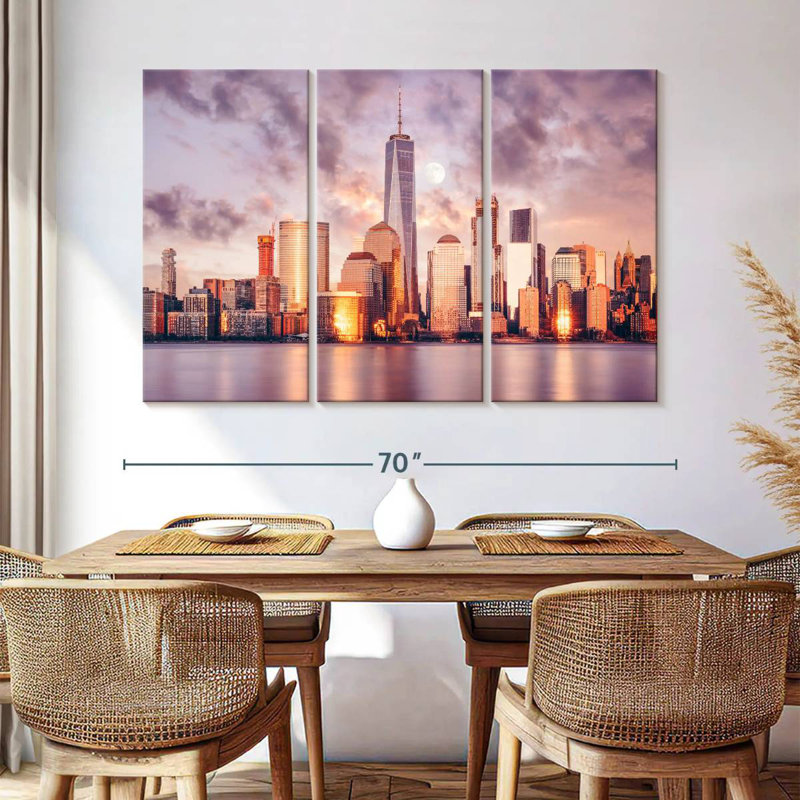 Sebbie NYC Spring Sunset, 42" H x 65" W