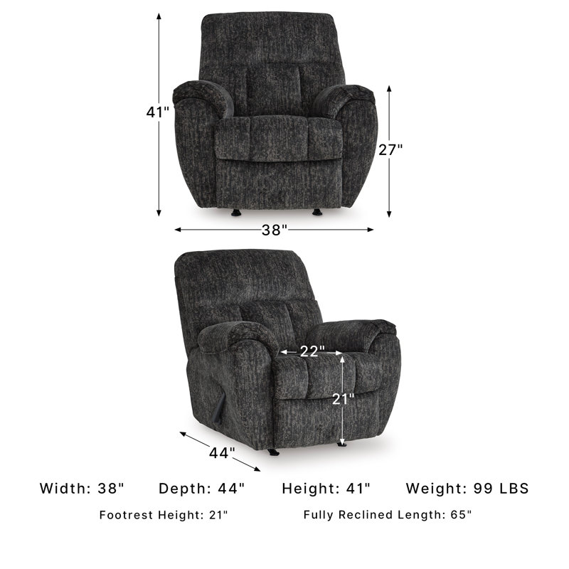 Paulding Recliner, Black