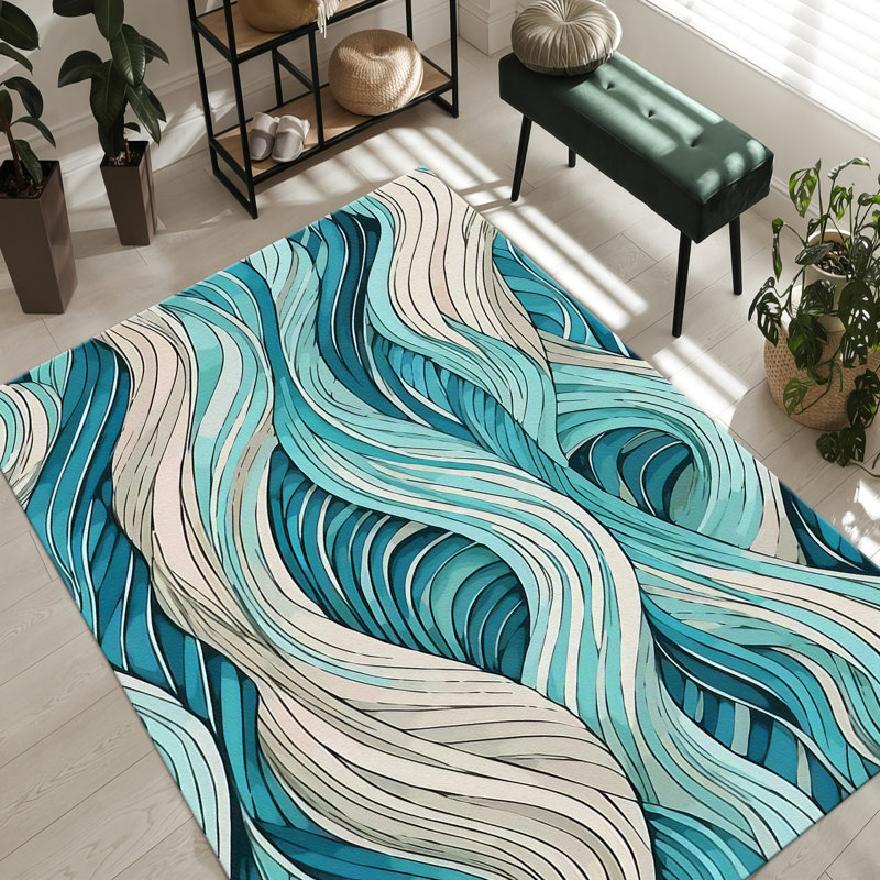 Bohemian Inspired Floral With Pile Soft Printed Rug for Elegant Home Decor Enhancement, Runner 3'3" x 9'2"