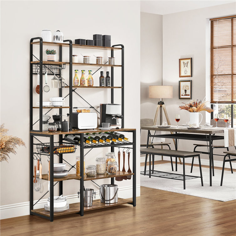 17 Stories 5-tiers Baker's Rack with Hooks for Kitchen & Reviews