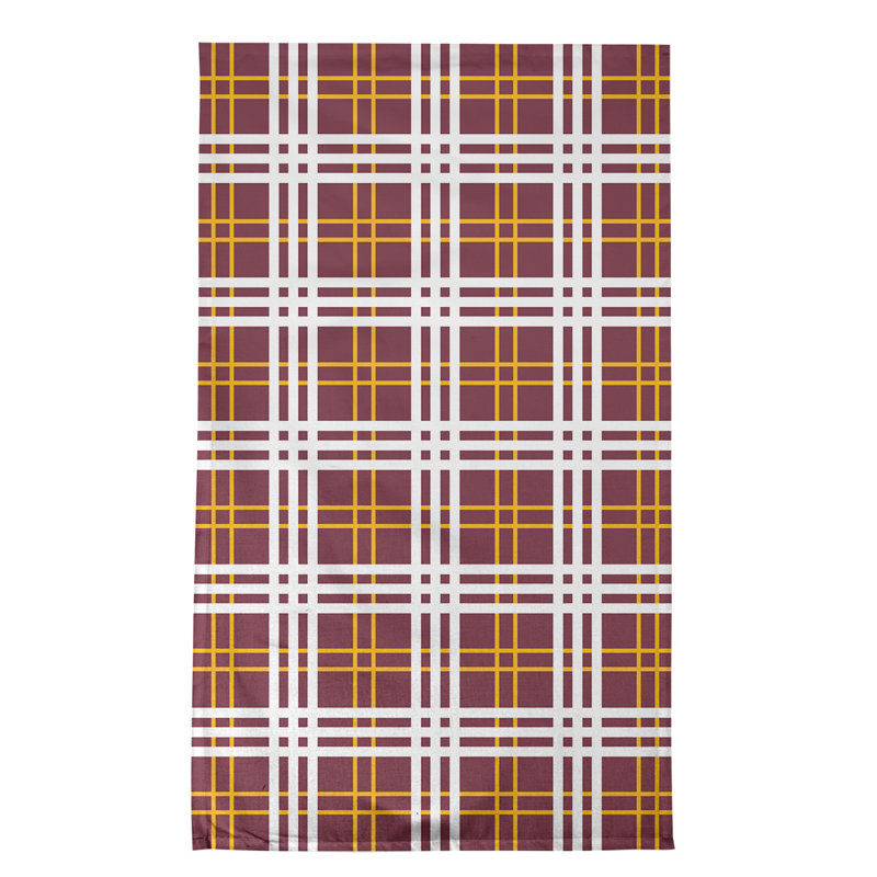 Torchon de luxe Washington football, Sangria / blanc / jaune, polyester