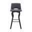 Chaise pivotante en similicuir et bois manufacturé-2098232806-2098232805
