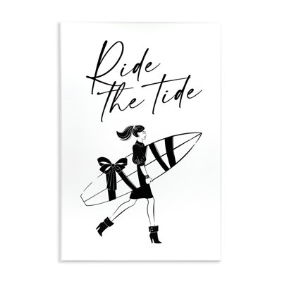 «Ride The Tide Surfer», estampe numérique par Martina Pavlova