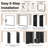 Entry Front Exterior Fiberglass Door 60" x 80"(2 * 30" x 80") Painted Black 6-Panel French Door With Jamb,Classic Design & Modern Style & Long-Lasting Use, Right-Hand Inswing (Not Included Hardware Kit)-136160728-136160729