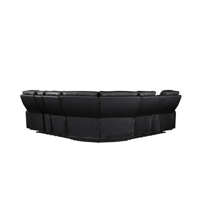 Nostrand Power Reclining Massager Sectional With LED & Bluetooth speaker