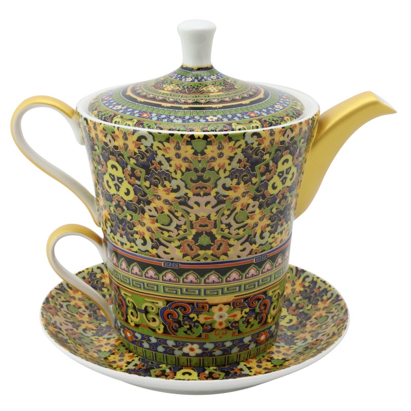 Imperial Mosaic Tea-for-One 4 Piece Set