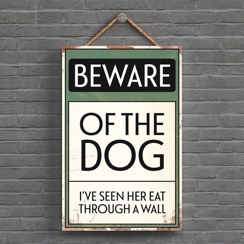 Text Wall Decor, Green/White