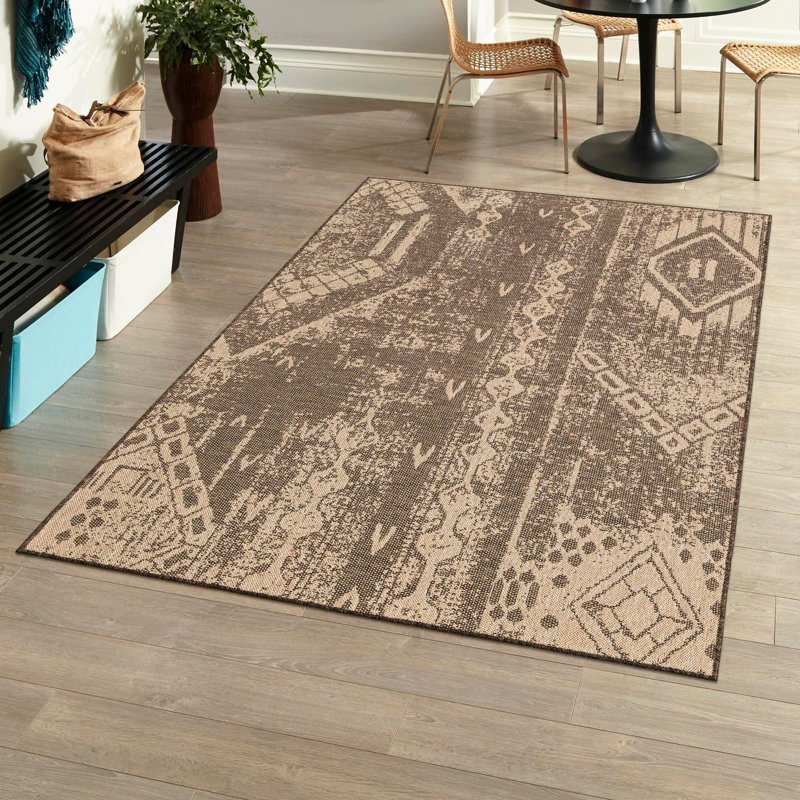 Abstract Indoor Rug, Rectangle 6'3" x 9'
