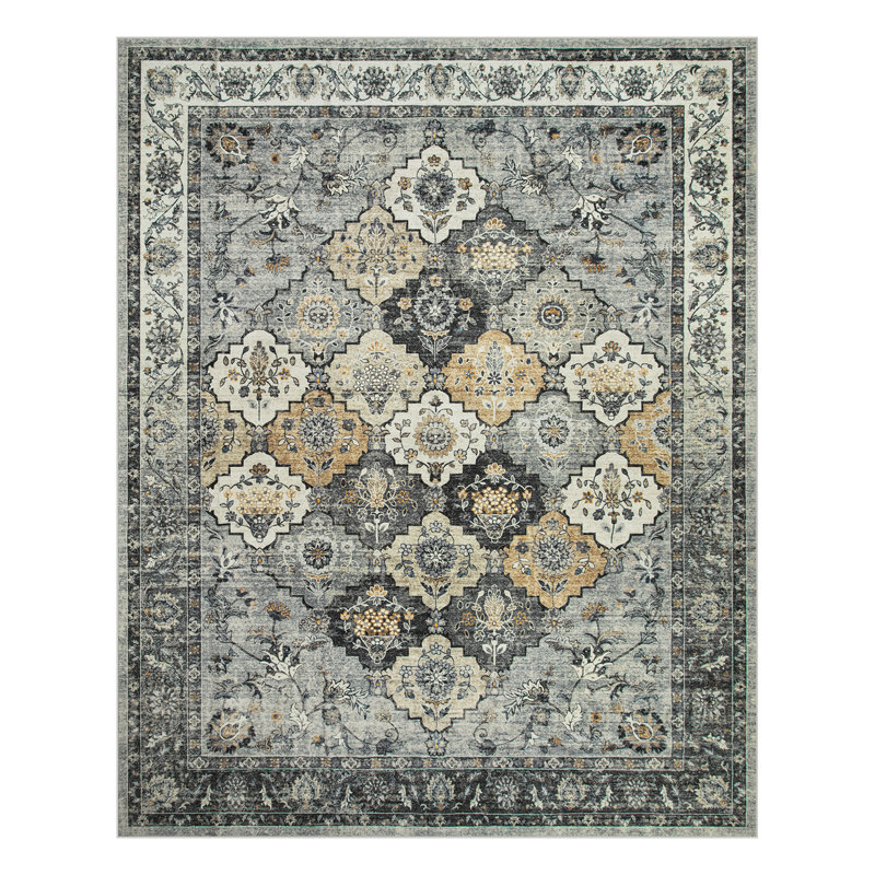Tapis moelleux antidérapant Violia, Rectangulaire 8 pi x 10 pi