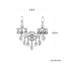 Milano 2 Light 13.5in x 15.5in Wall Sconce in Florentine Bronze with Clear Heritage Handcut Crystals-114751342-114751346