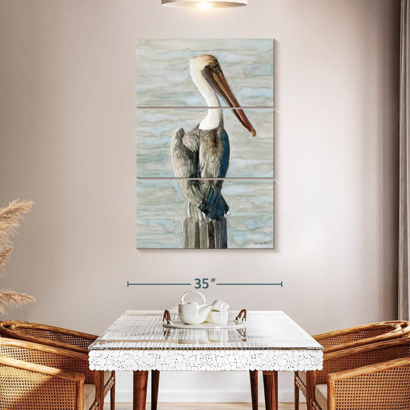 Brampt Classic Brown Pelican, 65" H x 42" W