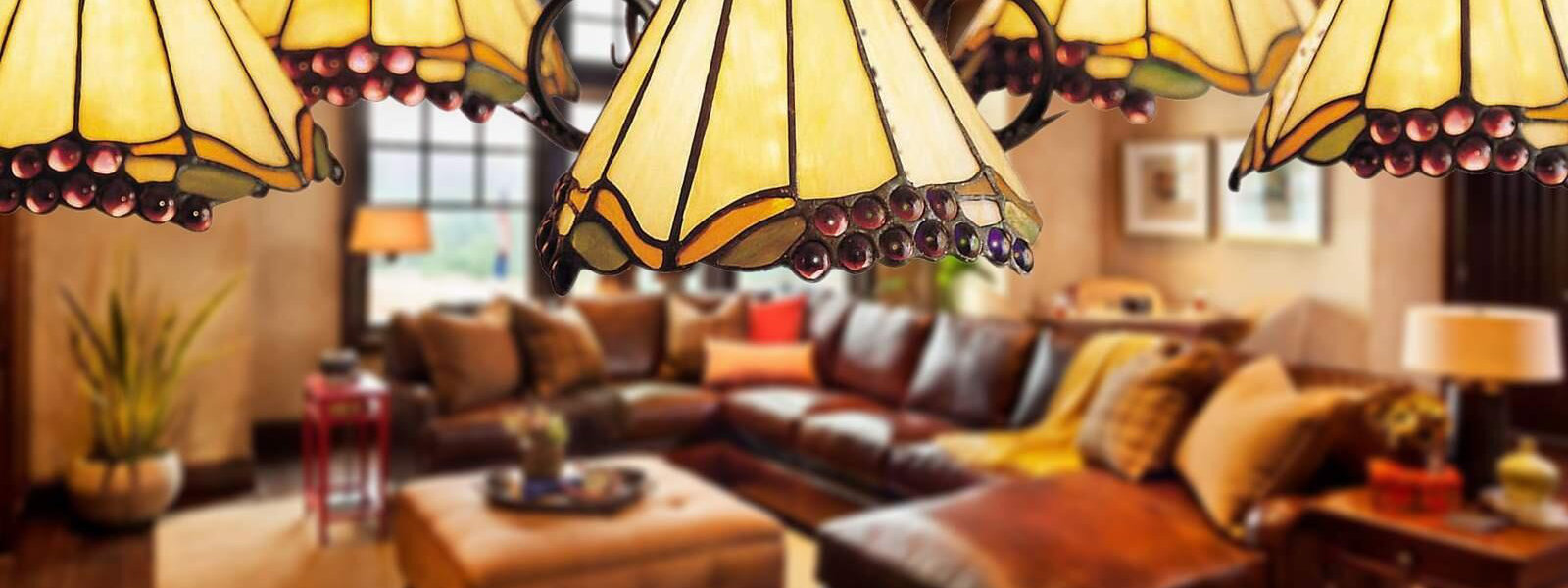 5 Bulbs Scallop Pendant Lamp Colonial Gold Frosted Glass Chandelier Light  Fixture for Study Room