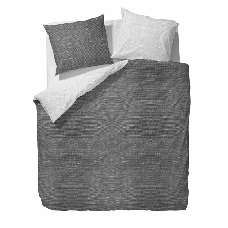 Ensemble de housse de couette Ligia, Housse de couette pour grand lit + 2 taies décora