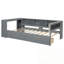 Lit de jour simple avec tablettes de rangement, tiroirs et station de charge-524786580-526162306