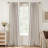 Graciella Thermal Insulated Faux Linen Textured 100% Blackout Curtains for Bedroom Living Room Back Tab/Rod Pocket-1820785314-1820785322