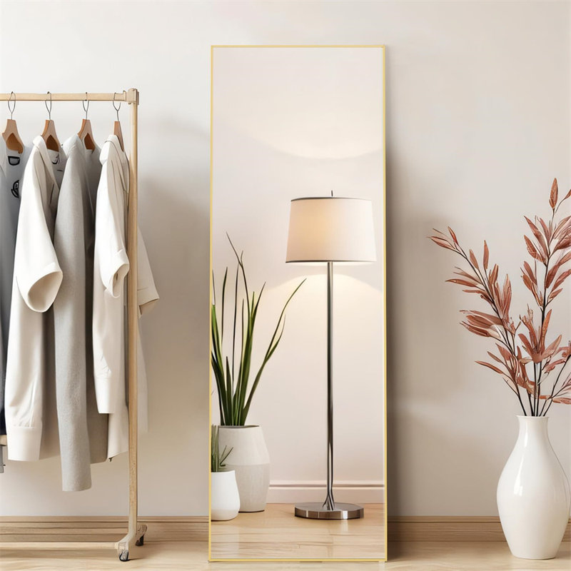 Miroir rectangulaire pleine longueur, doré