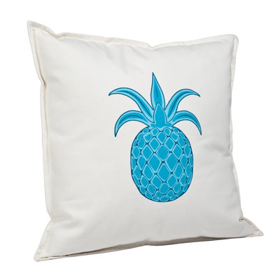  Pineapple Cotton Canvas Throw Pillow
