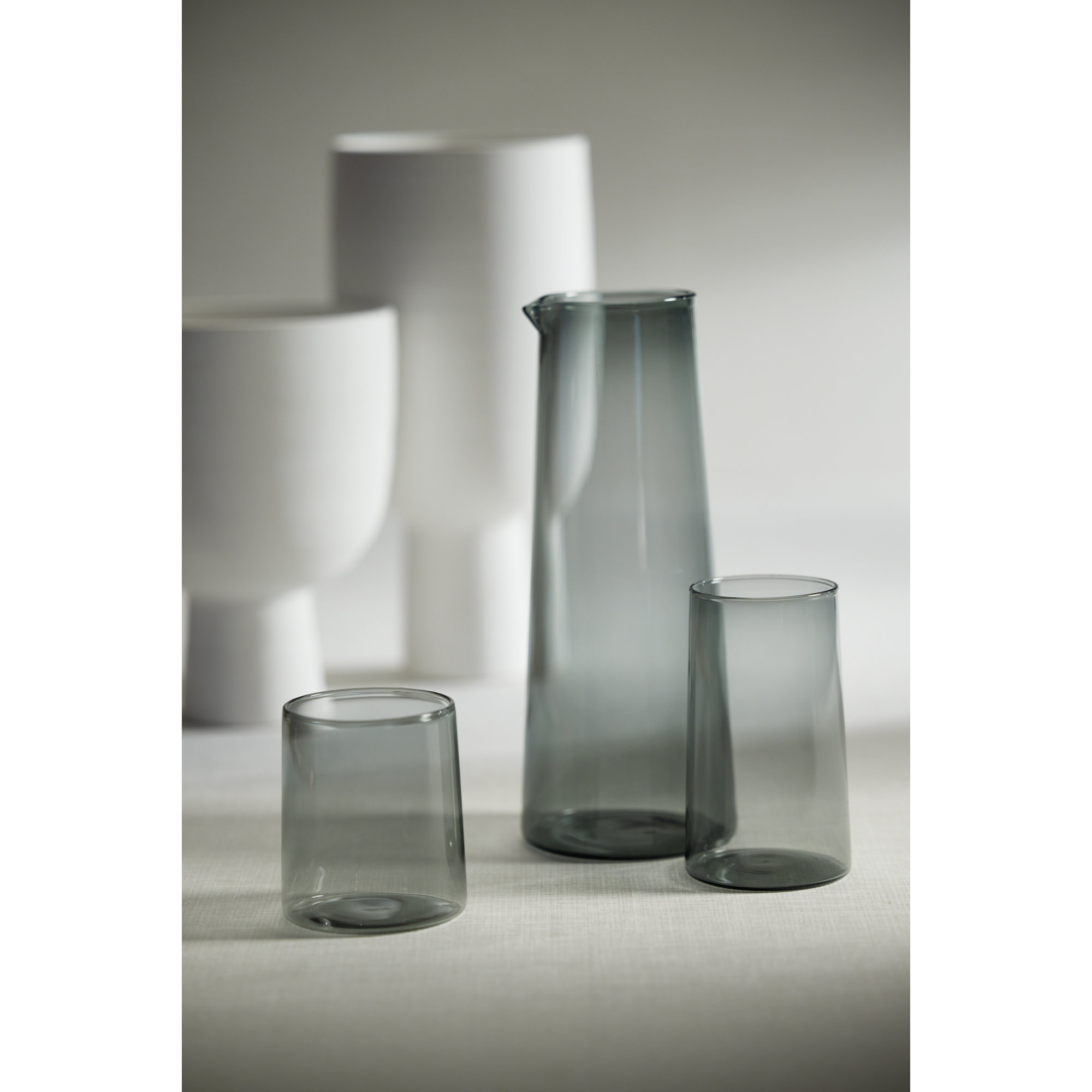 Lorient Tumbler Glasses, Smoke