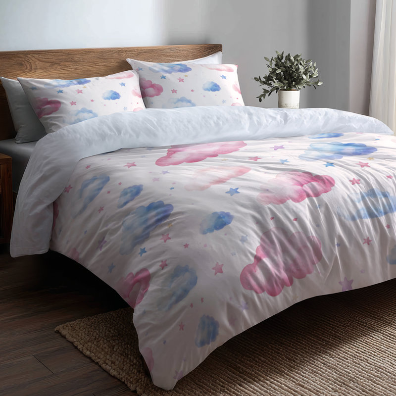 Ensemble d'édredon 6 pièces Dreamy Sky, Queen Comforter + 3 Additional Pieces