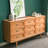 62.99"Brown Solid Wood Nine-Drawer Cabinet