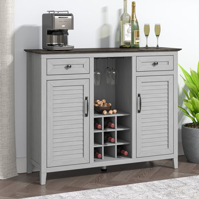 Elishia 47.44'' Farmhouse Bar Cabinet