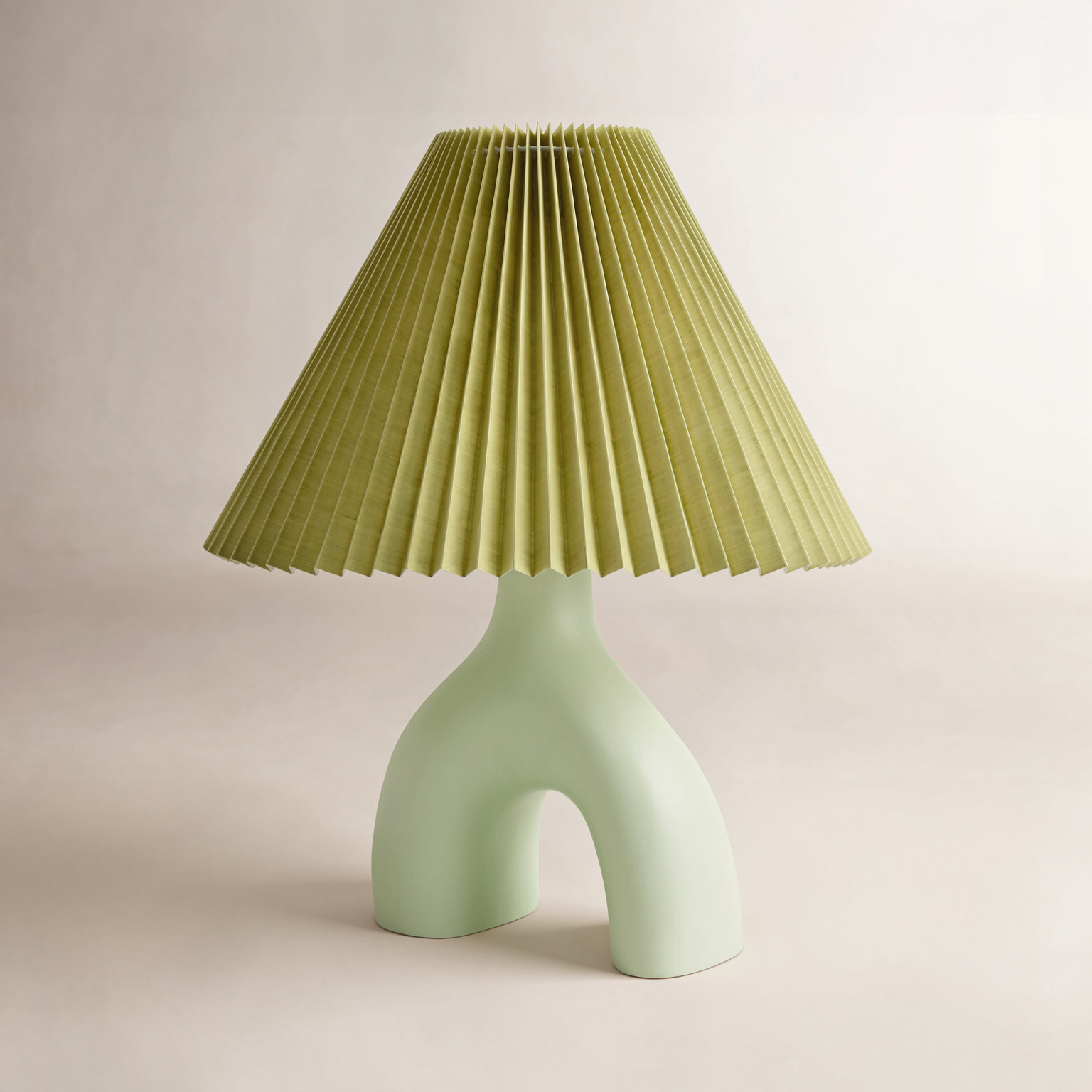 Celes Table Lamp, Light Green, Green