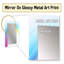 Rainbow Whispering Spectrum I - miroir décoratif de formes abstraites, miroir mural mauve, impression d'art en métal-2097811451