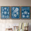 Ensemble de 2 peintures murales sur toile d'Alphonse, Afrique dans les tons de bleu-1308183548-1308183549