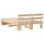 Bed Frame With Headboard Solid Wood Pine-1574490356-1574490357