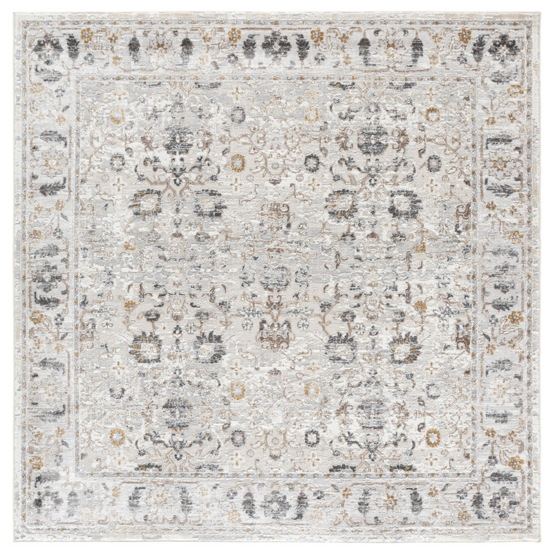 Msr Mulberry 6414 Performance Oriental Rug, 6'-7" X 6'-7" Square
