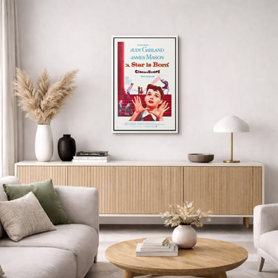 «A Star Is Born», affiche de film classique, photos de films hollywoodiens rétro, impression sur toile encadrée