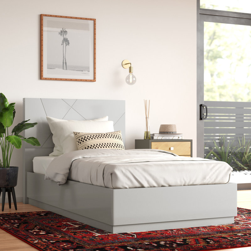 Mchenry Platform Bed, Twin, Gray