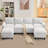 6-Piece 101'' Upholstered U-Shape Sectional-163928661