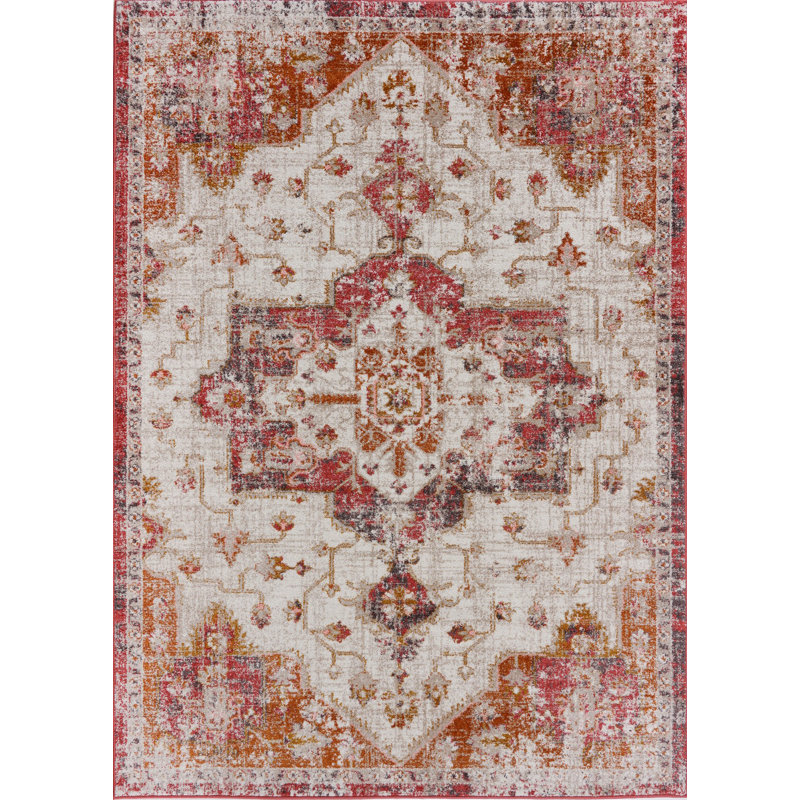 Tapis oriental crème Miriam, Rectangle 7 pi 10 po x 10 pi 5 po