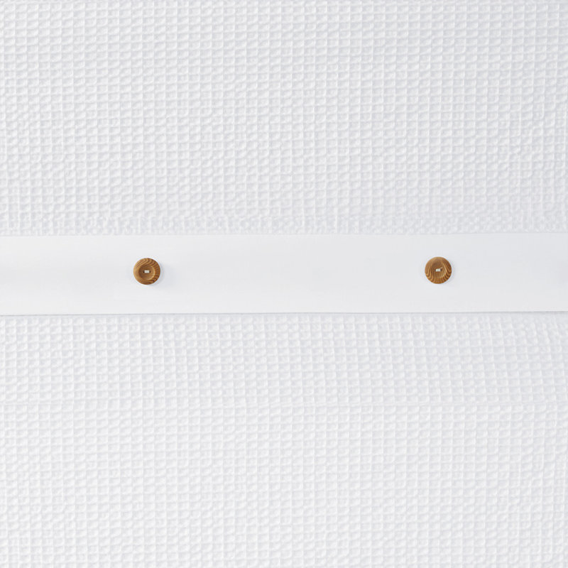 Rideau de douche texturé en coton gaufré Latitude Run® Lucius
