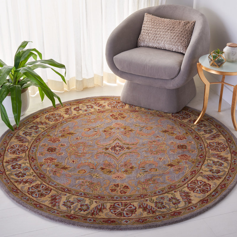 Tapis oriental en laine touffeté à la main Tosca, Rond 8 pi