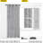 Blackout Curtains 84 inch Length 2 Panels, Silver Grey Window Treatment Thermal Insulated Soundproof Grommet Wave Line Foil Print Design Draperies for Living Room (52 inches Wide)-663345536-663345544