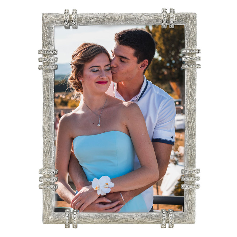 Cassini Metal Picture Frame, Silver, 5" x 7"