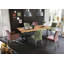 Sandtoft Acacia Solid Wood Top Metal Base Dining Table-34966404-126355499