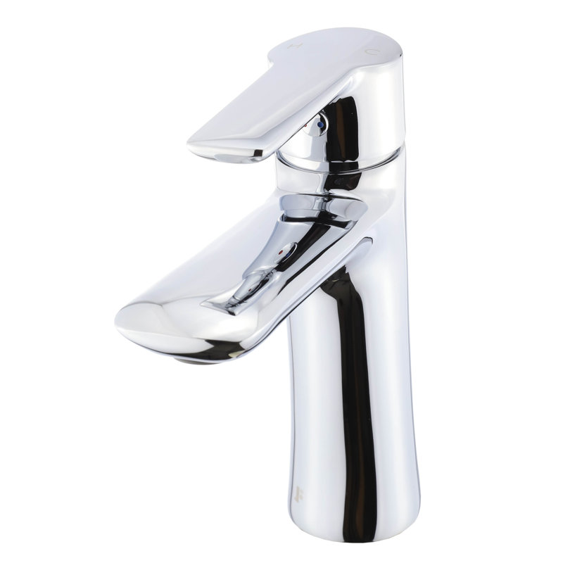 Round Single Hole Bathroom Faucet, Chrome