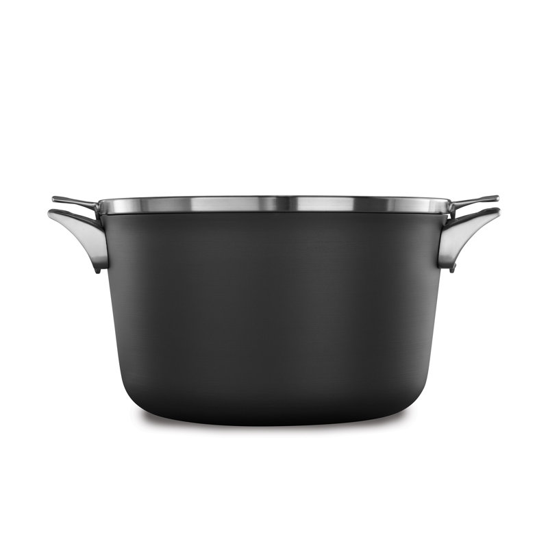 Calphalon Premier Space-Saving Hard-Anodized Nonstick 12 Qt. Stock Pot with Lid