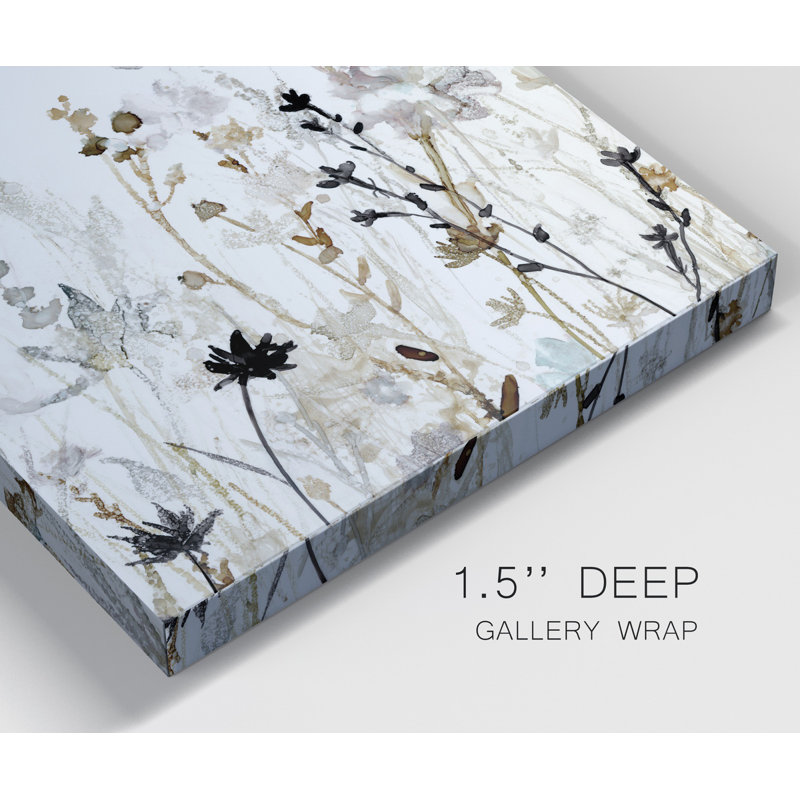 " Wildflower Mist II ", Wrapped Canvas, 16" H x 16" W, No Frame