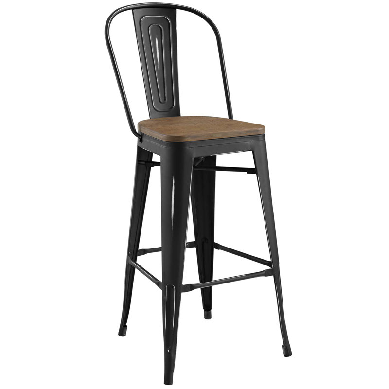 Tabouret de bar Promenade, Noir