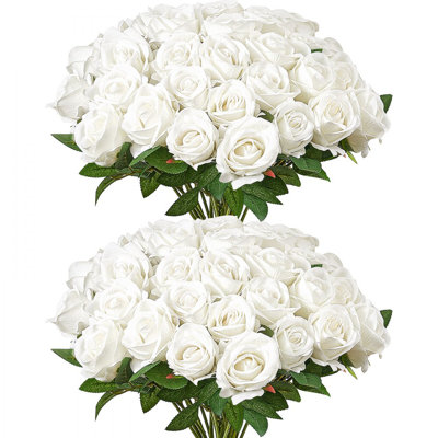 Roses, bouquet de fleurs artificielles pour Noël