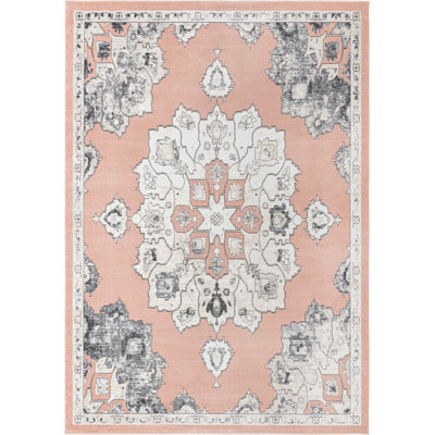 Tapis traditionnel Makay - couleur rose