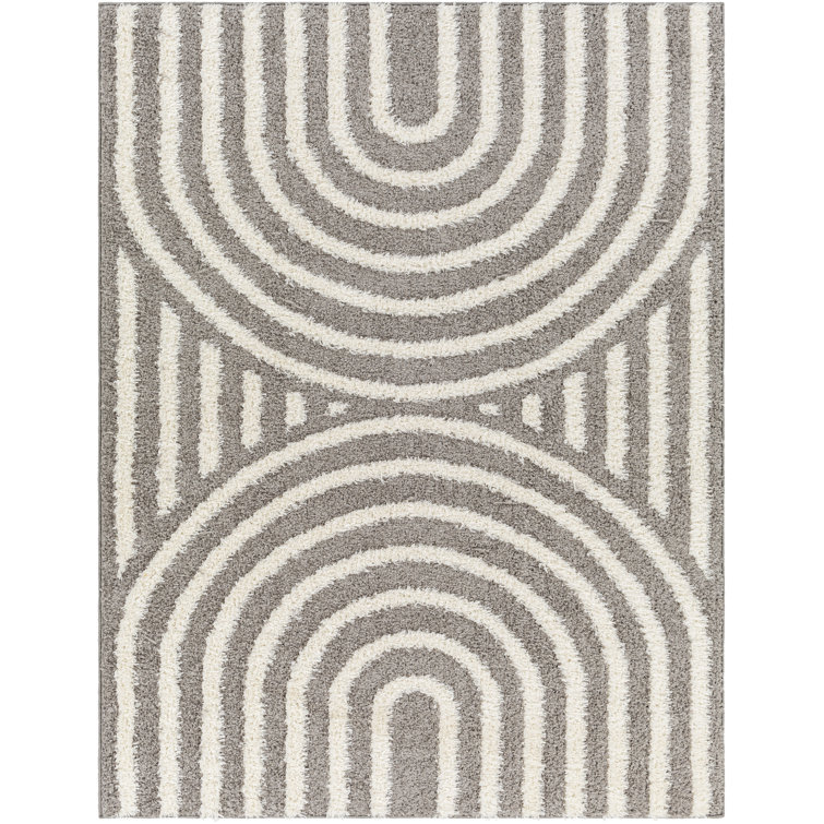 Whitlatch Charcoal Shag Area Rug